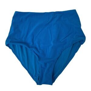 New American Eagle Womens Small Royal Blue High Rise Bikini Bottoms ONLY